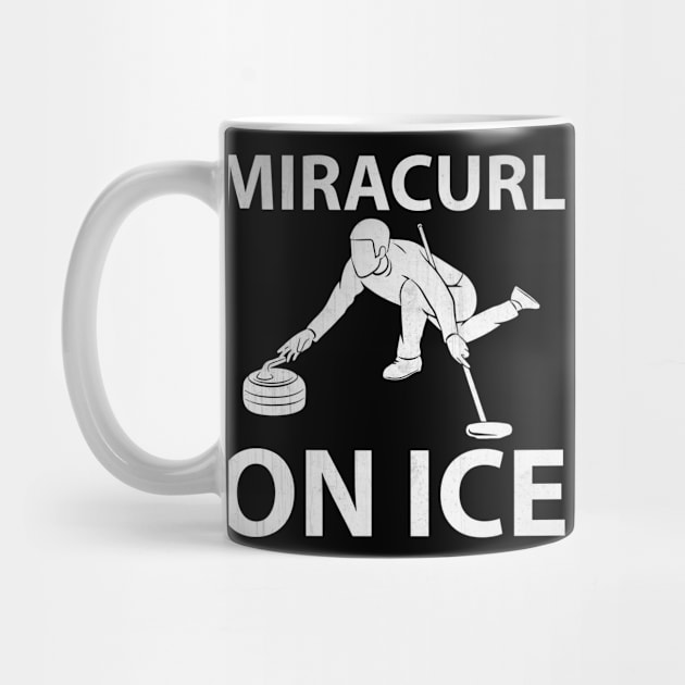 Funny Miracurl on Ice Novelty Curling Gift by TheLostLatticework